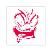 Emotican Gezicht Zelfinktkussen Stempel (Design)