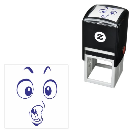 Emotican Gezicht Zelfinktkussen Stempel (In situ)