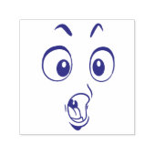 Emotican Gezicht Zelfinktkussen Stempel (Design)