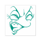 Emotican Gezicht Zelfinktkussen Stempel (Design)