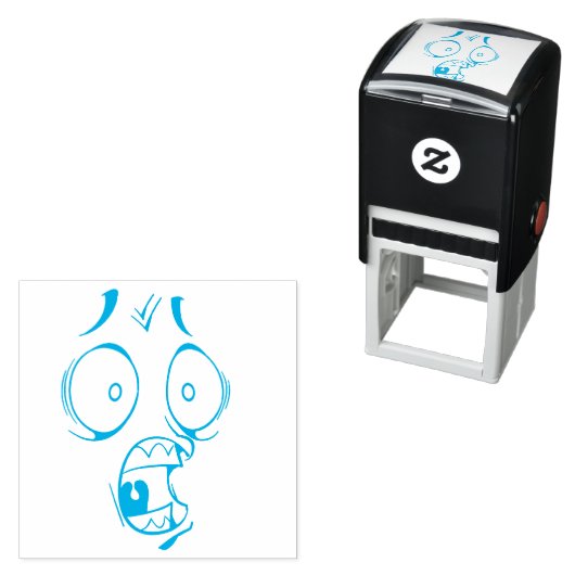 Emotican Gezicht Zelfinktkussen Stempel (In situ)