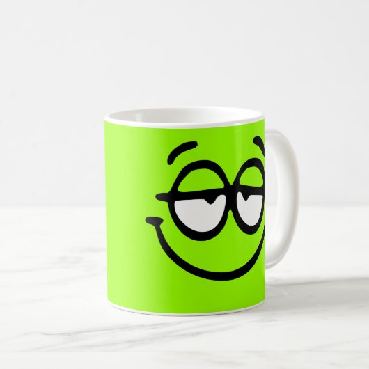 Emoticon  achtergrond Mok (Voorkant rechts)