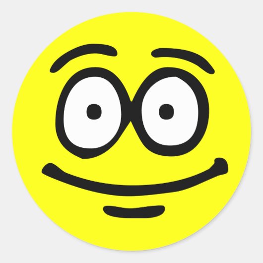 Emoticon  Achtergrond Sticker (Voorkant)