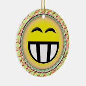 EMOTICON BIG TOOTHY FACE KERAMISCH ORNAMENT (Rechts)