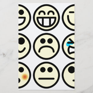 emoticon blij gezicht briefpapier