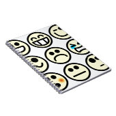 emoticon blij gezicht notitieboek (Rechterzijde)