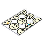emoticon blij gezicht notitieboek (Linkerzijde)