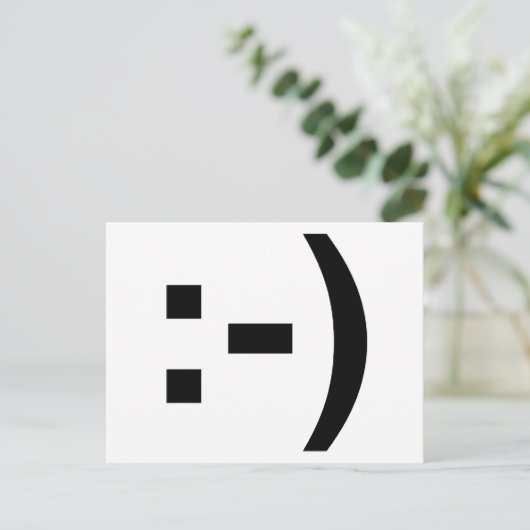 Emoticon Briefkaart (Staand voorkant)
