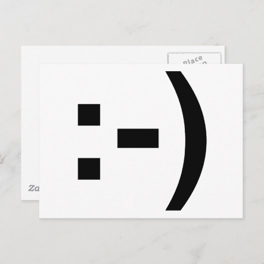 Emoticon Briefkaart (Voorkant / Achterkant)
