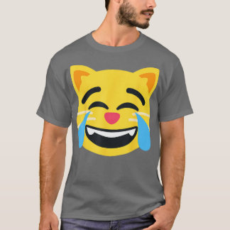 Emoticon Cat Face with Tears of Joy T-shirt