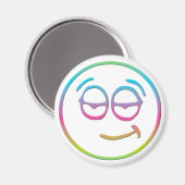 Emoticon " Chillin " Magneet (Voorkant / Achterkant)