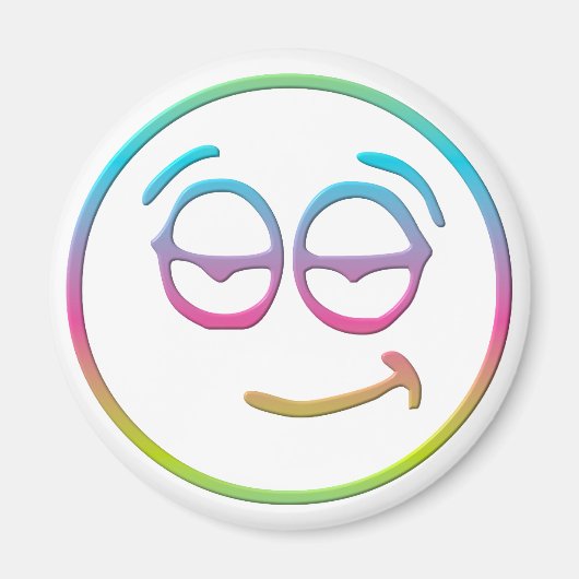 Emoticon " Chillin " Magneet (Voorkant)