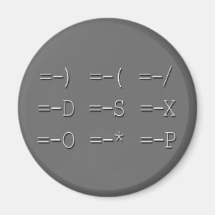 Emoticon-Collectie evenaart Magneet