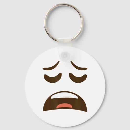 Emoticon Costume Easy Hwe geëxtrudeerd kant Sleutelhanger (Voorkant)