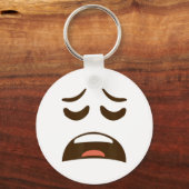 Emoticon Costume Easy Hwe geëxtrudeerd kant Sleutelhanger (Voorkant)