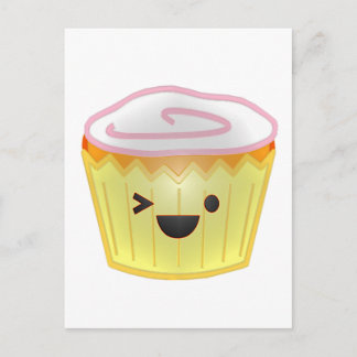 Emoticon Cupcake Briefkaart