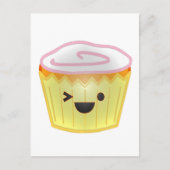 Emoticon Cupcake Briefkaart (Voorkant)