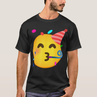 Emoticon Feestend Gezicht Verjaardag T-shirt