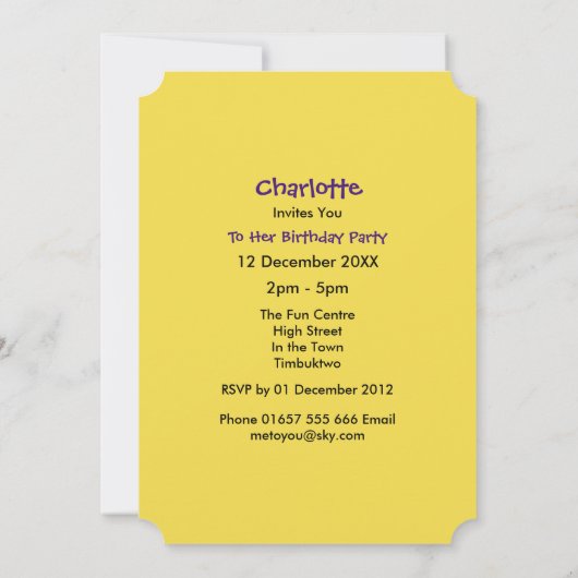 Emoticon Funny Cute Trendy Faces Party Kaart (Achterkant)