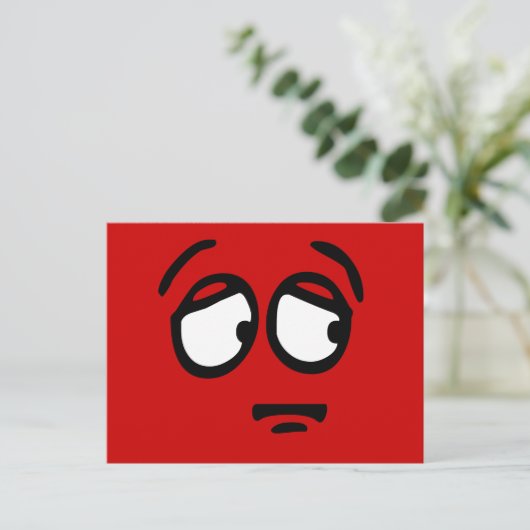 Emoticon Gepersonaliseerd Achtergrond Briefkaart (Staand voorkant)