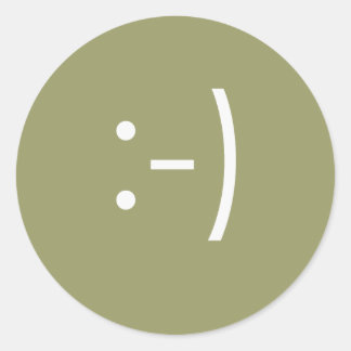 Emoticon - glimlach ronde sticker