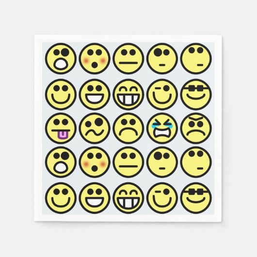 emoticon happy face luiers servetten (Voorkant)