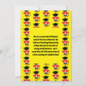 Emoticon Heart Eyes Face Cute Graduation Party Kaart (Achterkant)