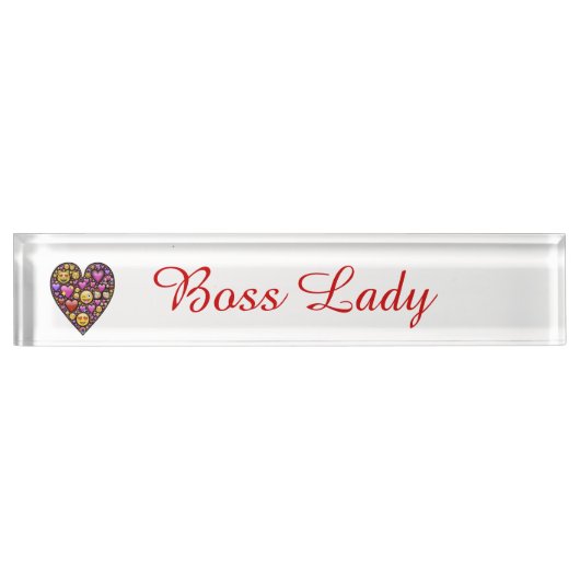 Emoticon Heart Naambordje (Voorkant)