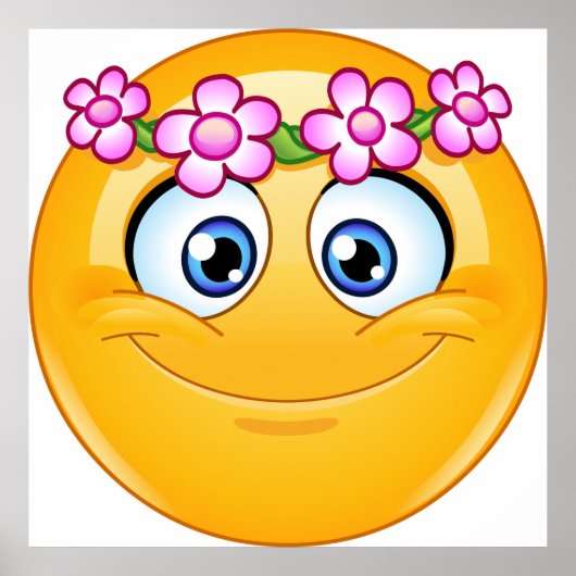 Emoticon met een moerasleed poster (Voorkant)