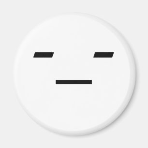 Emoticon: Niet geamuseerd Magneet