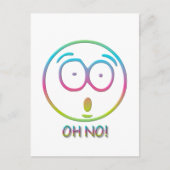 Emoticon "Oh nee!" Briefkaart (Voorkant)