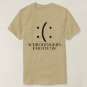 Emoticon Physics Science Nerd Smile van Schrodinge T-shirt (Design voorkant)