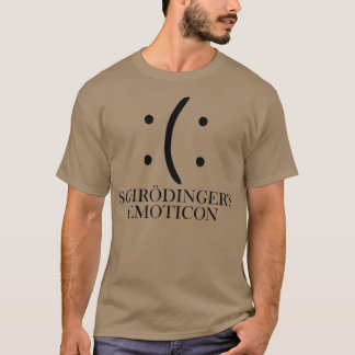 Emoticon Physics Science Nerd Smile van Schrodinge T-shirt