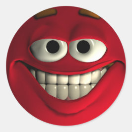 Emoticon Red Ronde Sticker