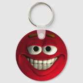Emoticon Red Sleutelhanger (Voorkant)