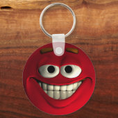Emoticon Red Sleutelhanger (Voorkant)