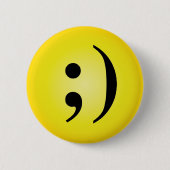 Emoticon Ronde Button 5,7 Cm (Voorkant)