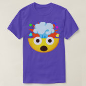 Emoticon Shocked Face met Exploding Head Premium T-shirt (Design voorkant)