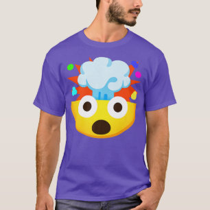 Emoticon Shocked Face met Exploding Head Premium T-shirt