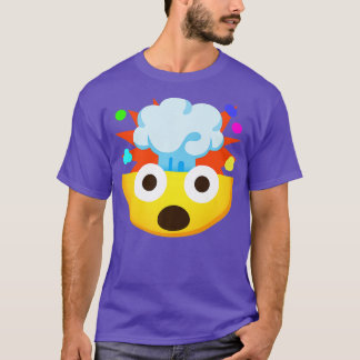 Emoticon Shocked Face met Exploding Head Premium T-shirt