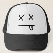 Emoticon uitgezet trucker pet (Voorkant)