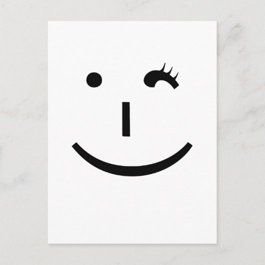 emoticon wekken - een leuke manier om dag te zegge briefkaart (Voorkant)