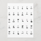 Emoticons Briefkaart (Voorkant)