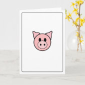 Emoticons - Piggie Kaart (Gele Bloem)