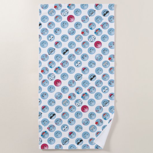 Emoticons Strandlaken (Voorkant)