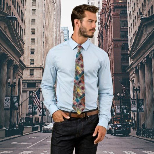 Emotie in elke knoop - Paul Klee Abstract Stropdas