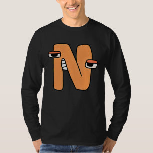 Emotie Letter N Alfabet Lore Voor Jongens, Meisjes T-shirt