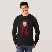 Emotie Letter R Alfabet Folklore T-shirt (Voorkant volledig)