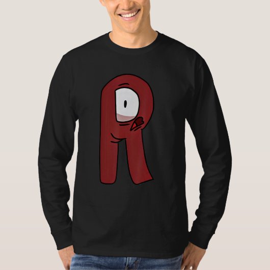 Emotie Letter R Alfabet Folklore T-shirt (Voorkant)