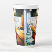 Emotie om te motiveren, logica om te rechtvaardige latte mok (Voorkant)